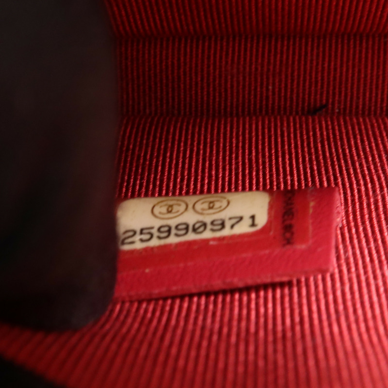 CHANEL 羊皮皮革Gabrielle WOC鏈帶肩背袋-7