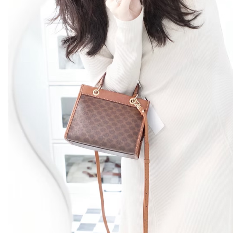 Celine 凱旋門中古拉鍊小盒子-0