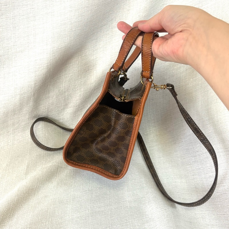 Celine 凱旋門中古拉鍊小盒子-6