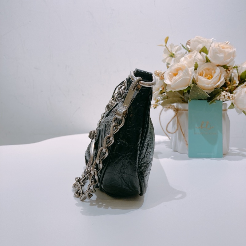 TW4508 BALENCIAGA巴黎世家迷你腋下兩用包包LE CAGOLE MINI BAG WITH CHAIN LAMBSKIN-4