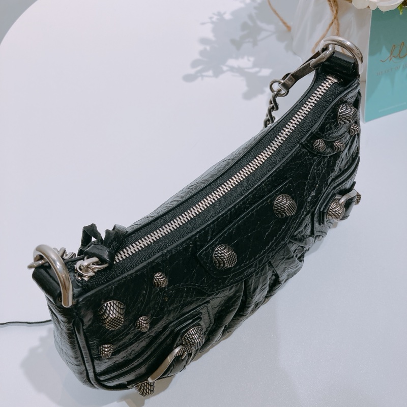 TW4508 BALENCIAGA巴黎世家迷你腋下兩用包包LE CAGOLE MINI BAG WITH CHAIN LAMBSKIN-21
