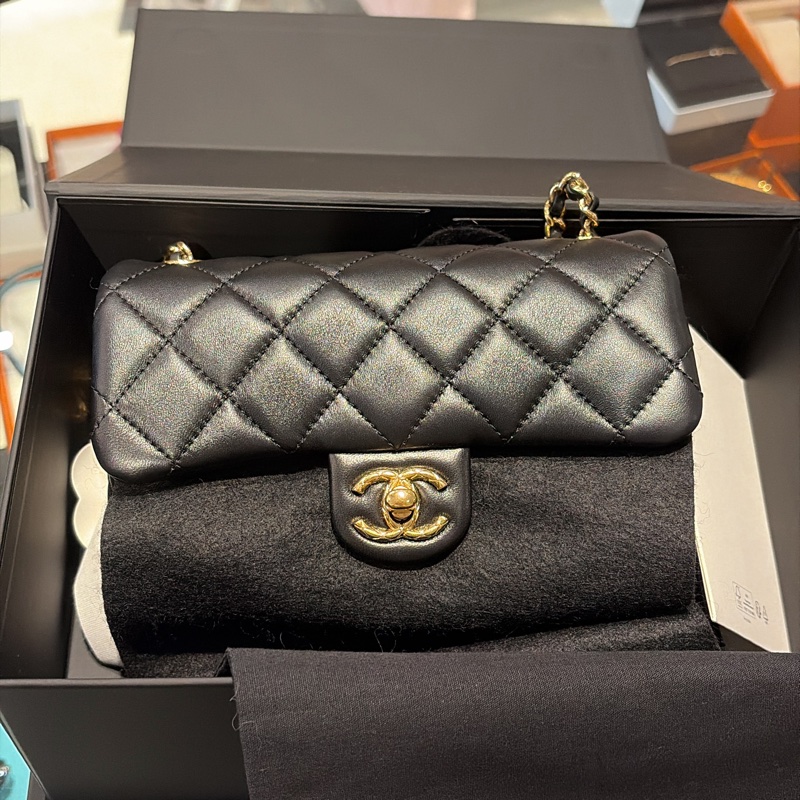 Chanel香奈兒迷你口蓋包（晶片款）-2