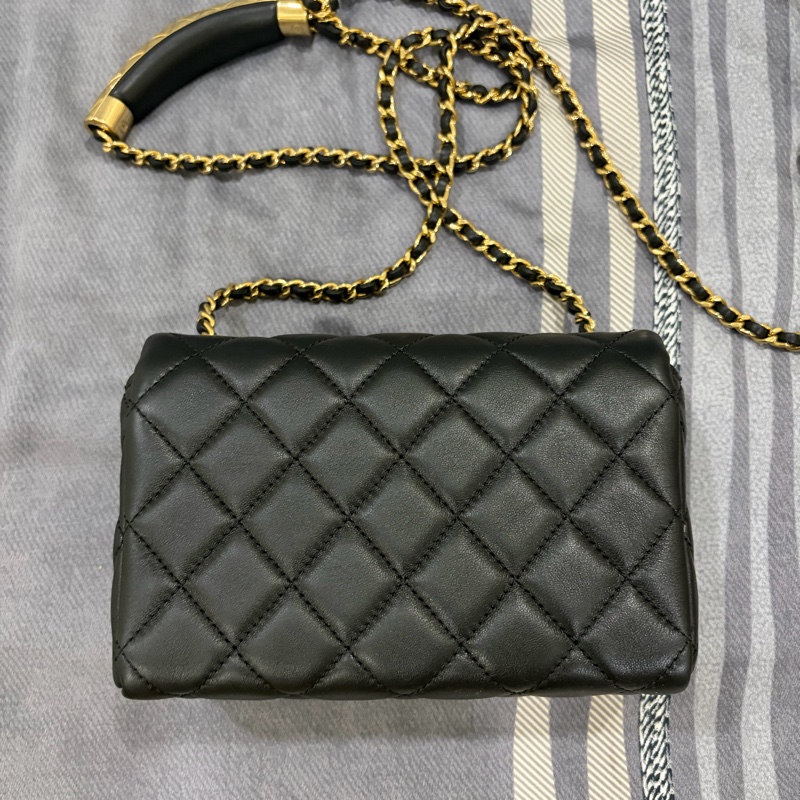 Chanel香奈兒迷你口蓋包（晶片款）-6