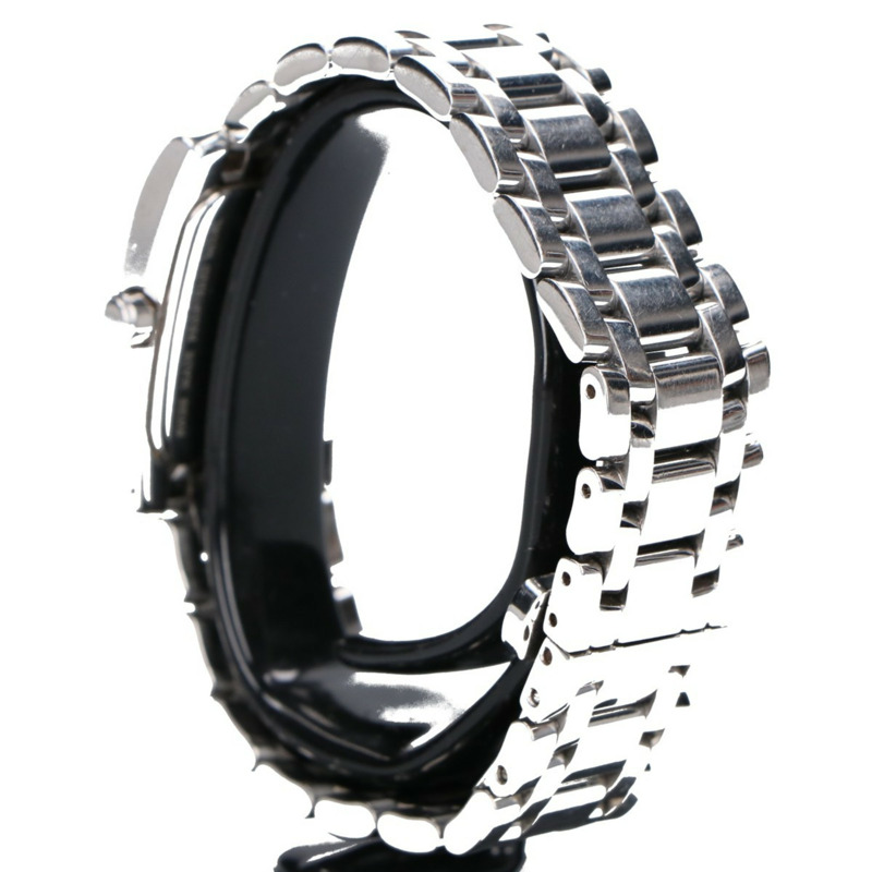 FENDI 076-7000L-840 Classico 方形石英腕錶,銀色,女款-3