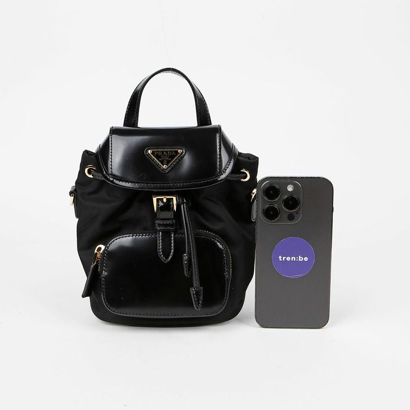 【包稅】PRADA 1BZ075 尼龍小號肩斜背包-7