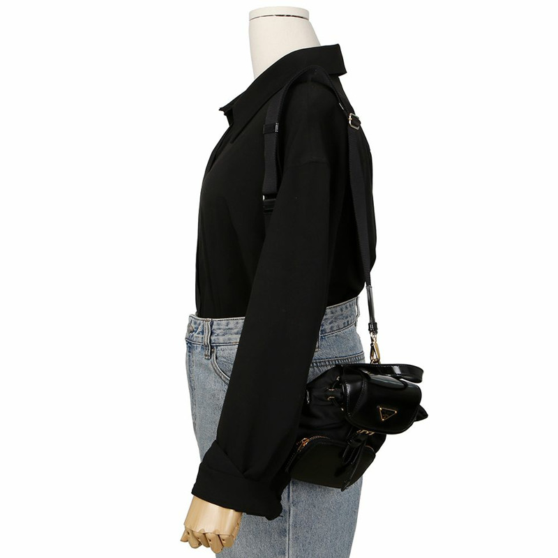 【包稅】PRADA 1BZ075 尼龍小號肩斜背包-10