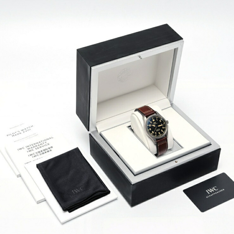 國際錶業公司 IWC 萬國錶飛行員系列馬克 18 傳承系列 IW327006 黑色自動腕錶 A-158918-8