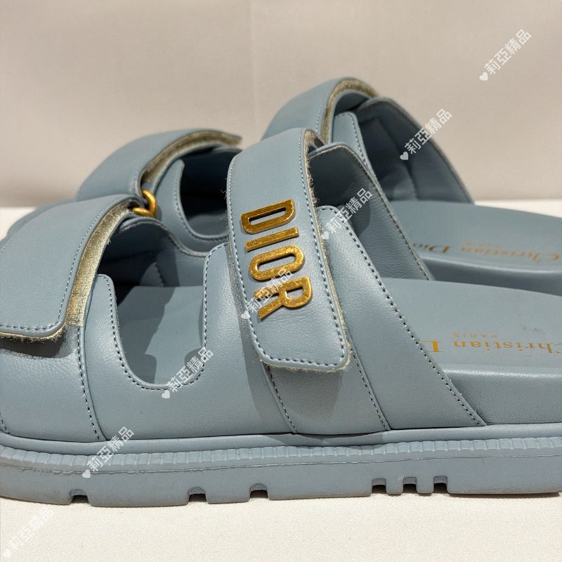 莉亞精品♡Dior 魔鬼粘涼拖鞋 尺碼38.5 九新美鞋-10