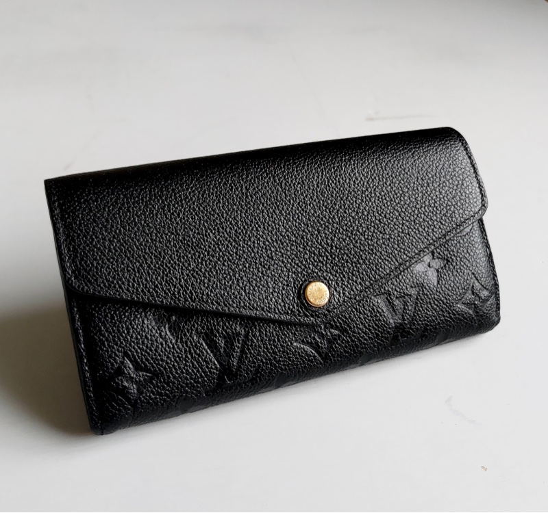 #LV Empreinte SARAH 黑色小牛皮信封式金釦長夾 Louis Vuitton-0