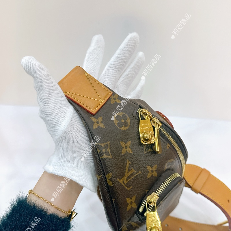 莉亞精品♡ LV 老花腰包 二手美包-7
