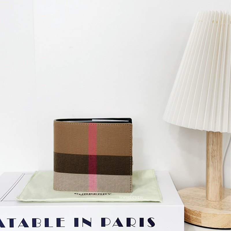 Burberry 經典格紋 零錢袋 男短夾-0