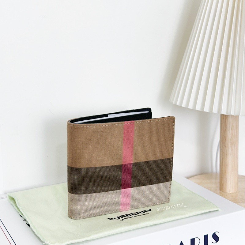 Burberry 經典格紋 零錢袋 男短夾-2