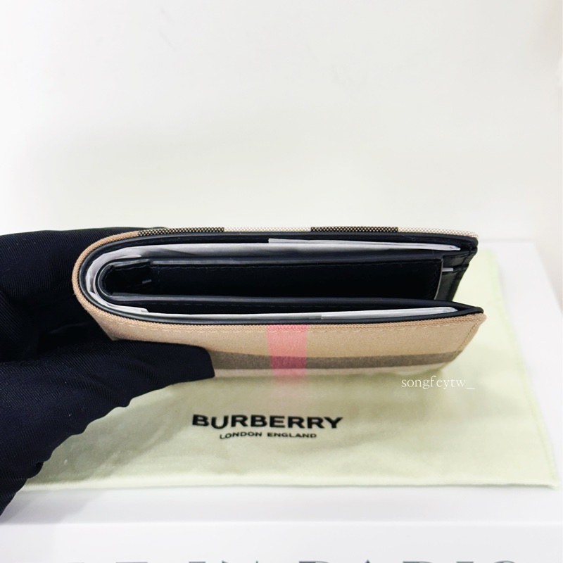Burberry 經典格紋 零錢袋 男短夾-3