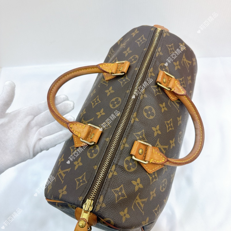 莉亞精品♡ LV 老花speedy 30 二手美包-4