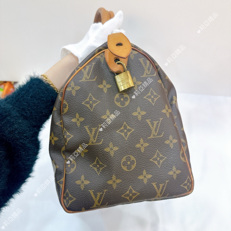 莉亞精品♡ LV 老花speedy 30 二手美包-7