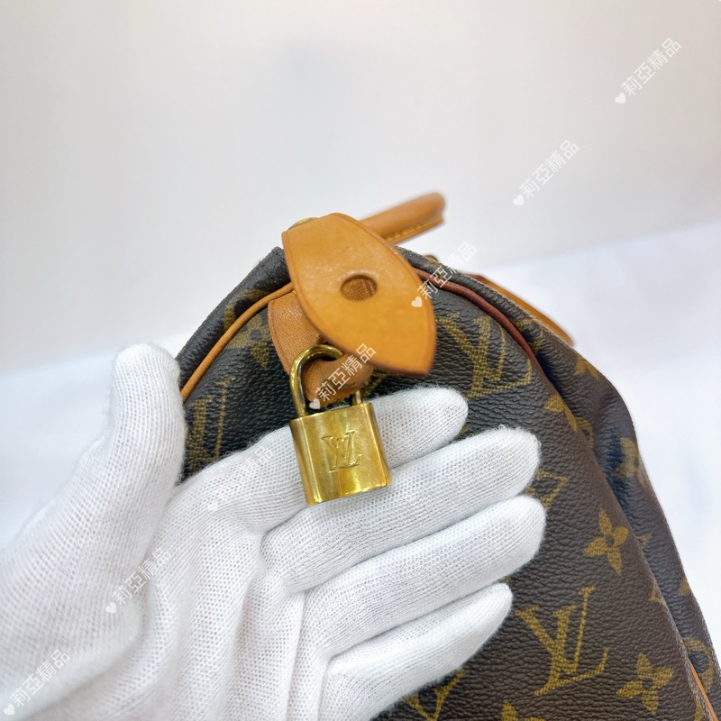 莉亞精品♡ LV 老花speedy 30 二手美包-8
