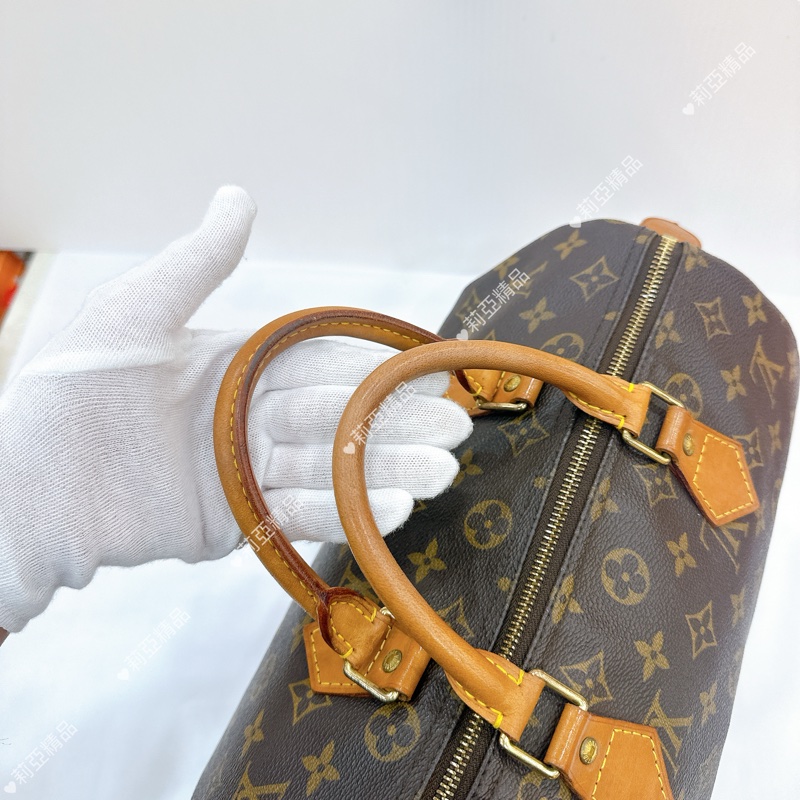 莉亞精品♡ LV 老花speedy 30 二手美包-9