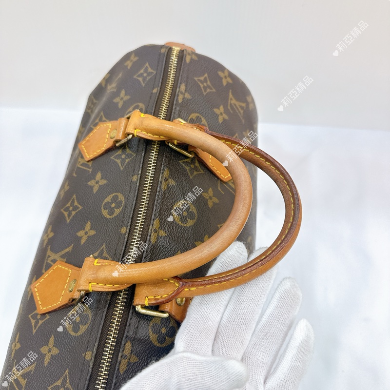 莉亞精品♡ LV 老花speedy 30 二手美包-10