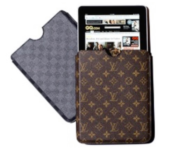 lv棋盤格iPad 皮套 非常新-0