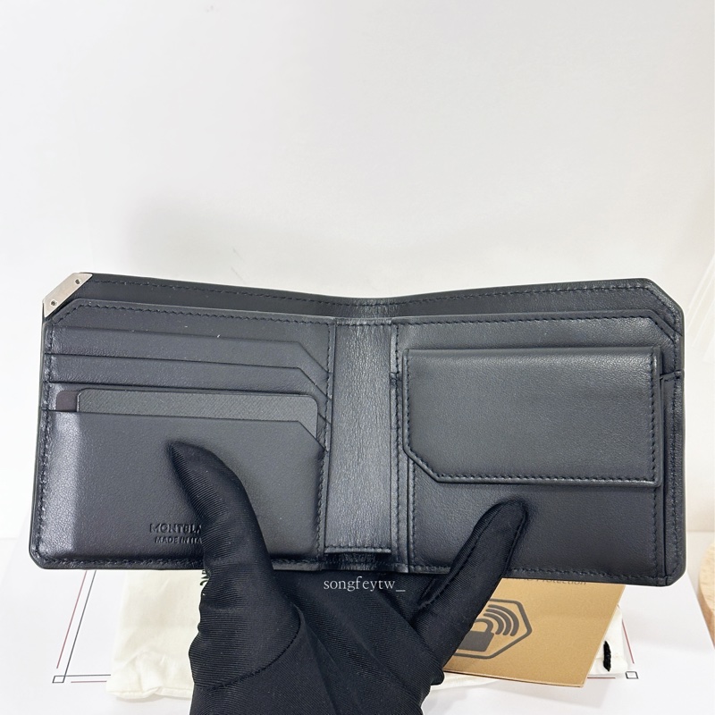 萬寶龍 防盜技術 零錢袋 男短夾-3