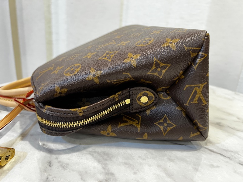 LV 原花 Petit Palais金釦手提斜背包-3