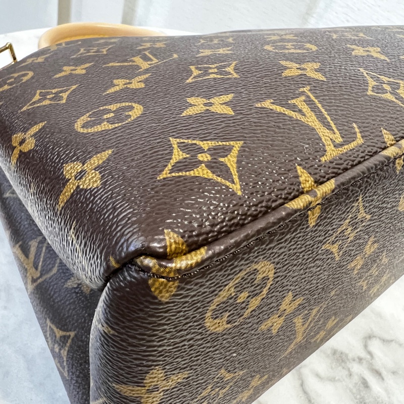 LV 原花 Petit Palais金釦手提斜背包-6