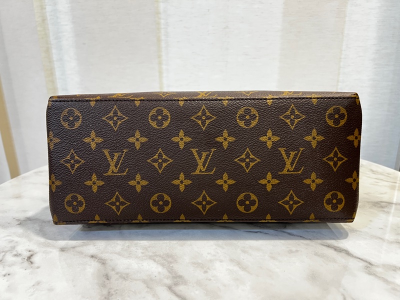 LV 原花 Petit Palais金釦手提斜背包-8