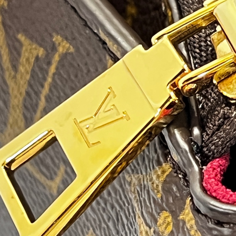 LV 原花 Petit Palais金釦手提斜背包-11