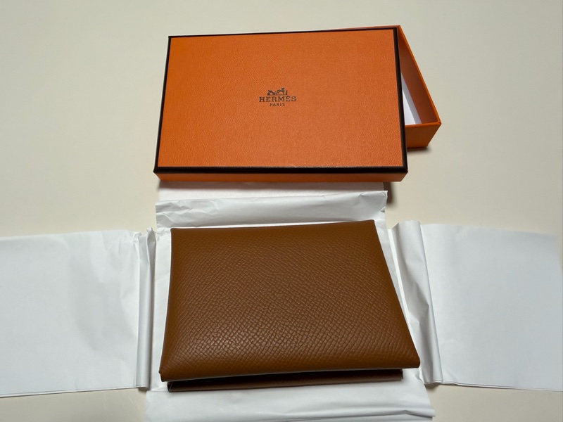 全新Hermes Calvi duo 金棕Gold-6