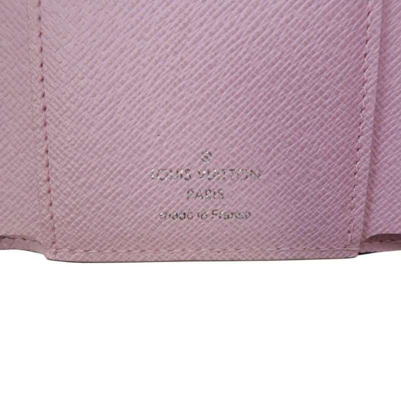 粉紅色藍色 Epi 水波紋 Victorine 扣式短夾 M62476-5