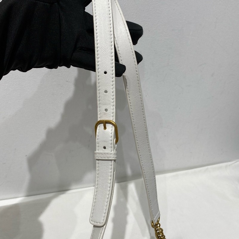 Balenciaga 菱格腰包 艾菲爾鐵塔裝飾鏈條 肩背包手提包斜背包-6