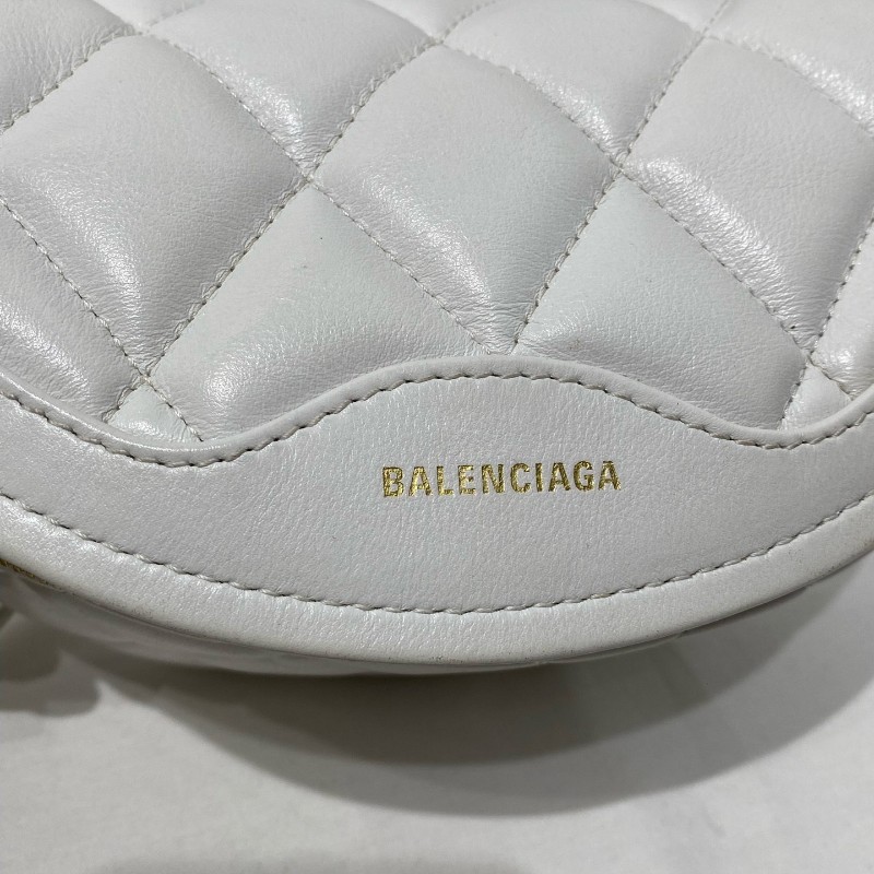 Balenciaga 菱格腰包 艾菲爾鐵塔裝飾鏈條 肩背包手提包斜背包-12