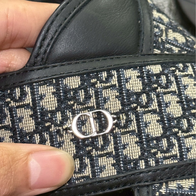 DIOR老花交叉拖鞋-4