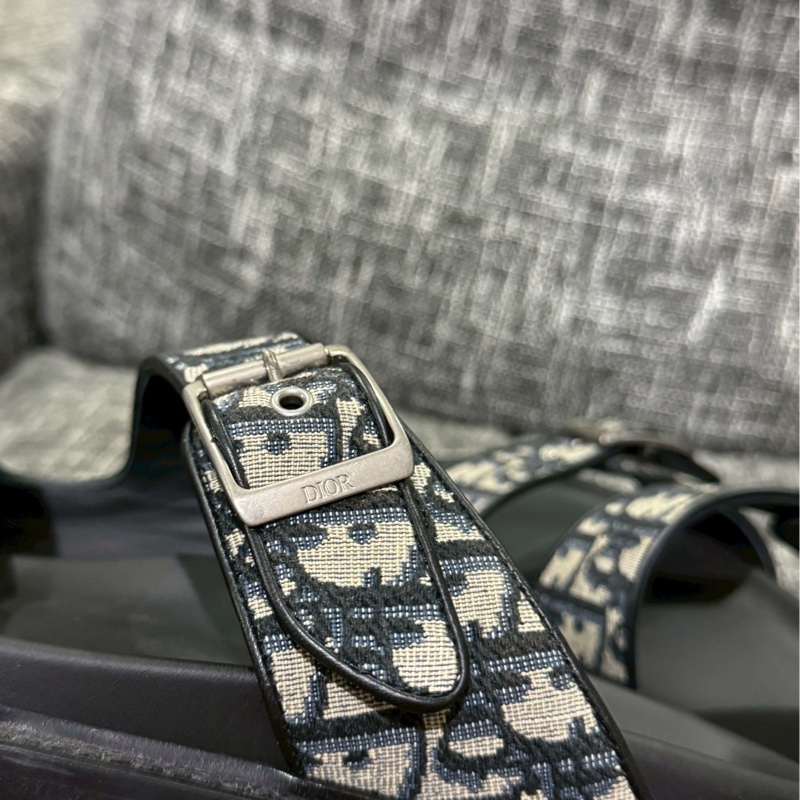 DIOR 老花涼鞋-4