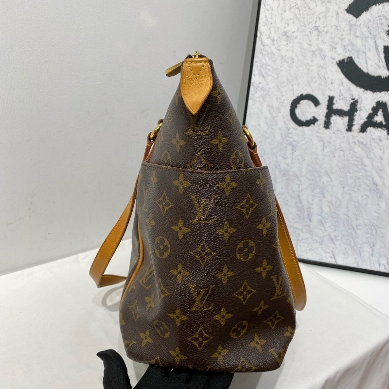 LV路易威登 Totally 奶瓶包 老花托特包 肩背包-1