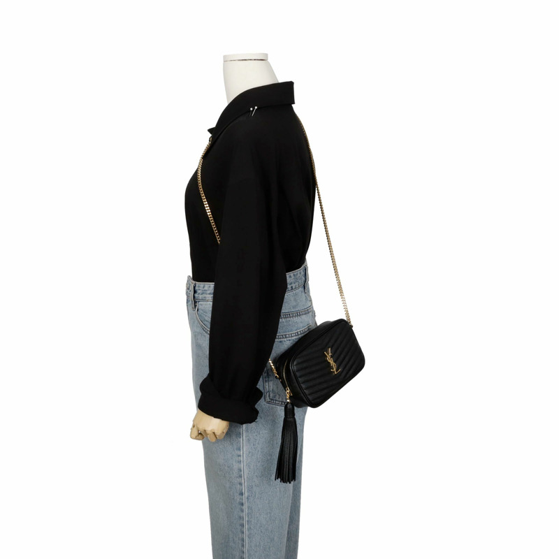 【包稅】SAINT LAURENT 迷你 Loo 鏈條單肩斜背包 585040-11