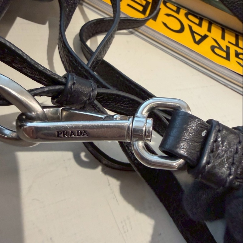 PRADA Cahier黑銀復古宮廷軟盒子包-30