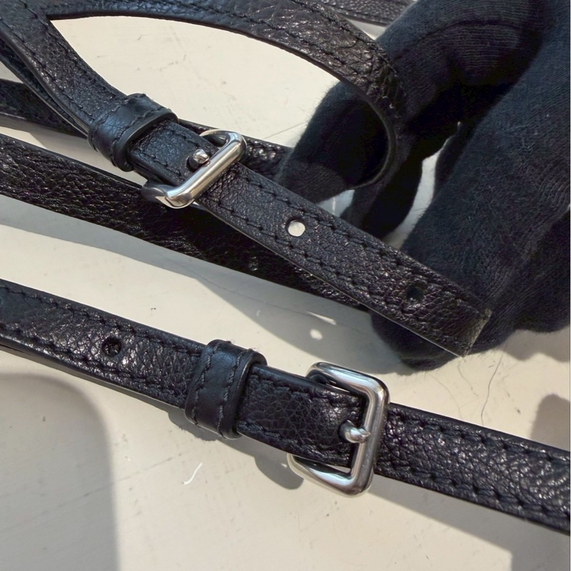 PRADA Cahier黑銀復古宮廷軟盒子包-33