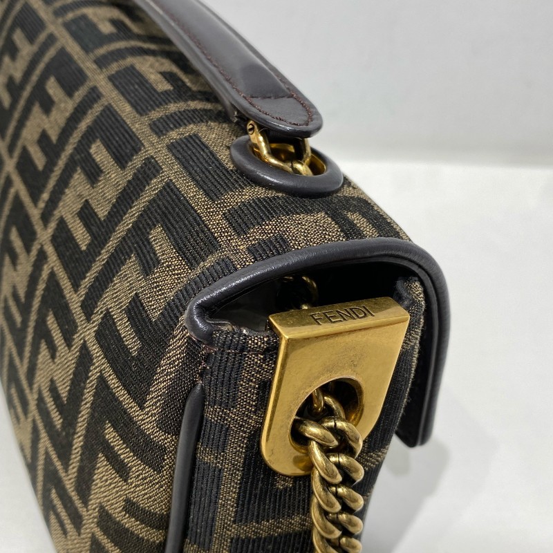 Fendi Baguette 老花法棍鏈條肩背包斜背包 中號-9