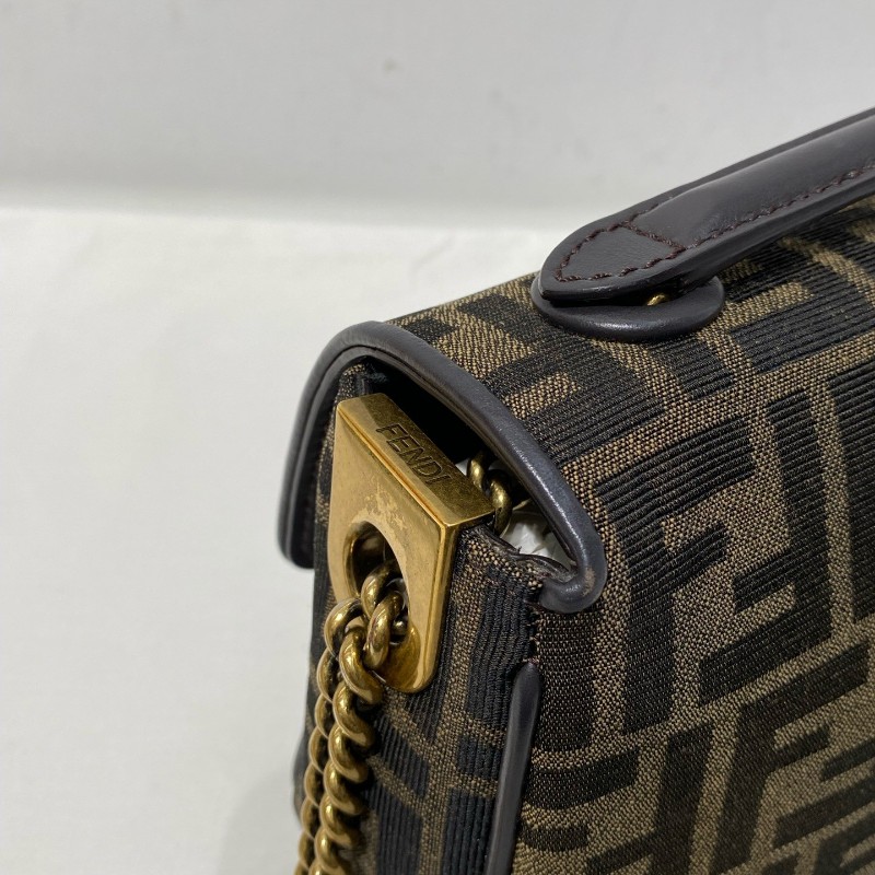 Fendi Baguette 老花法棍鏈條肩背包斜背包 中號-10