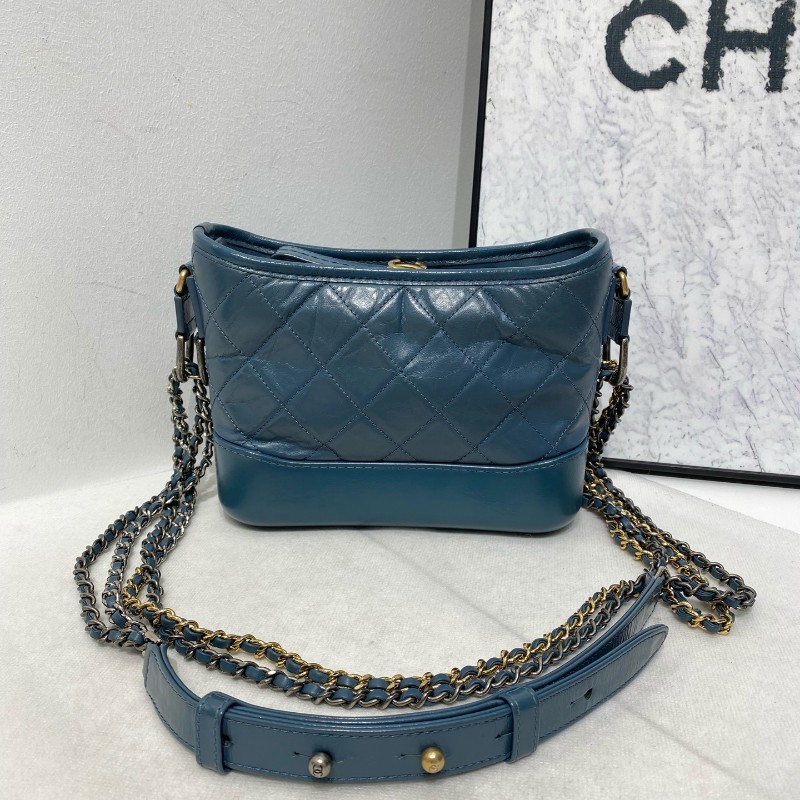 Chanel Gabriellle 流浪包 小號 霧霾藍 肩背包-0