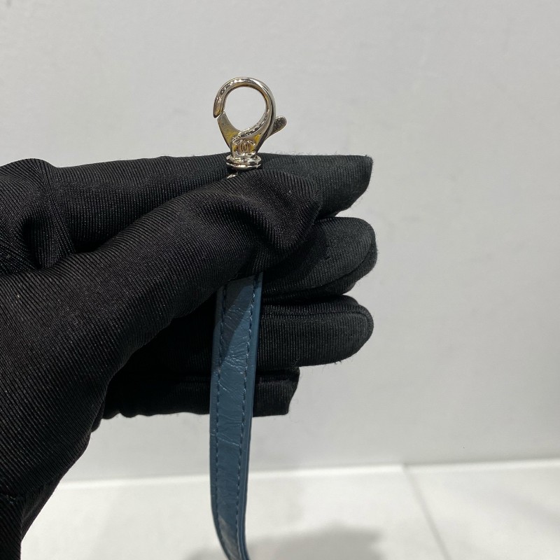 Chanel Gabriellle 流浪包 小號 霧霾藍 肩背包-14