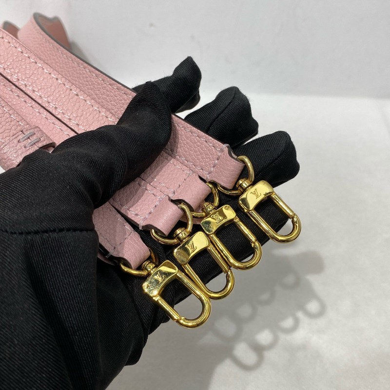 LV 路易威登 clapton 粉色拼棋盤格後背包-17