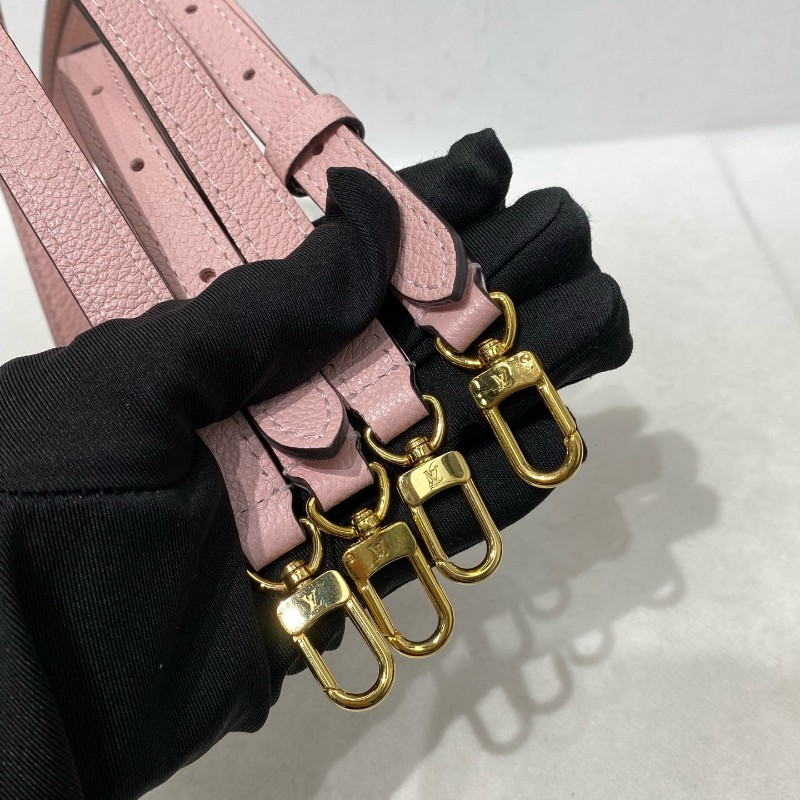 LV 路易威登 clapton 粉色拼棋盤格後背包-18