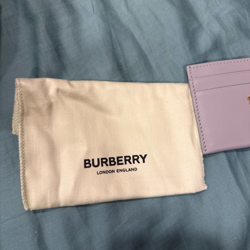 全新 Burberry TB Logo 卡夾／名片夾淡紫灰）-12