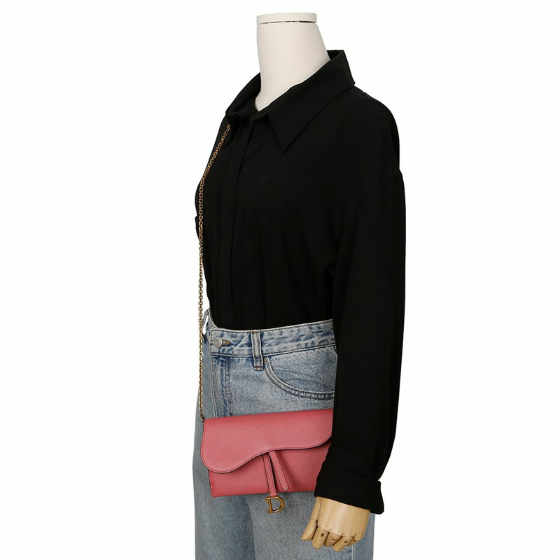 DIOR S5614CBAA 馬鞍形 WOC 肩斜背包-14