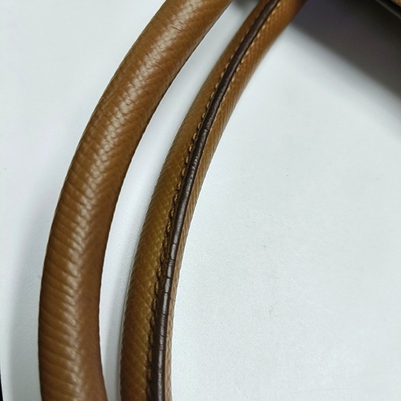 Prada Double 中號棕色牛皮手提包肩背包斜背包-6