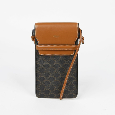 CELINE 10G332CQD 翻蓋手機袋斜背包
