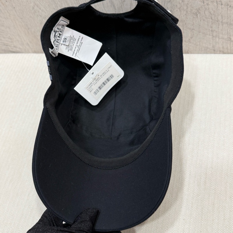 hermes 男裝 黑色鴨舌帽-3