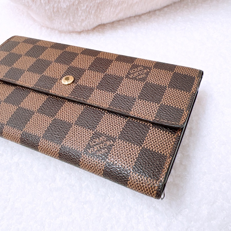 Lv 棕色棋盤長夾-2